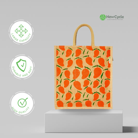 JUTE BAG MEDIUM - MANGO SEASON
