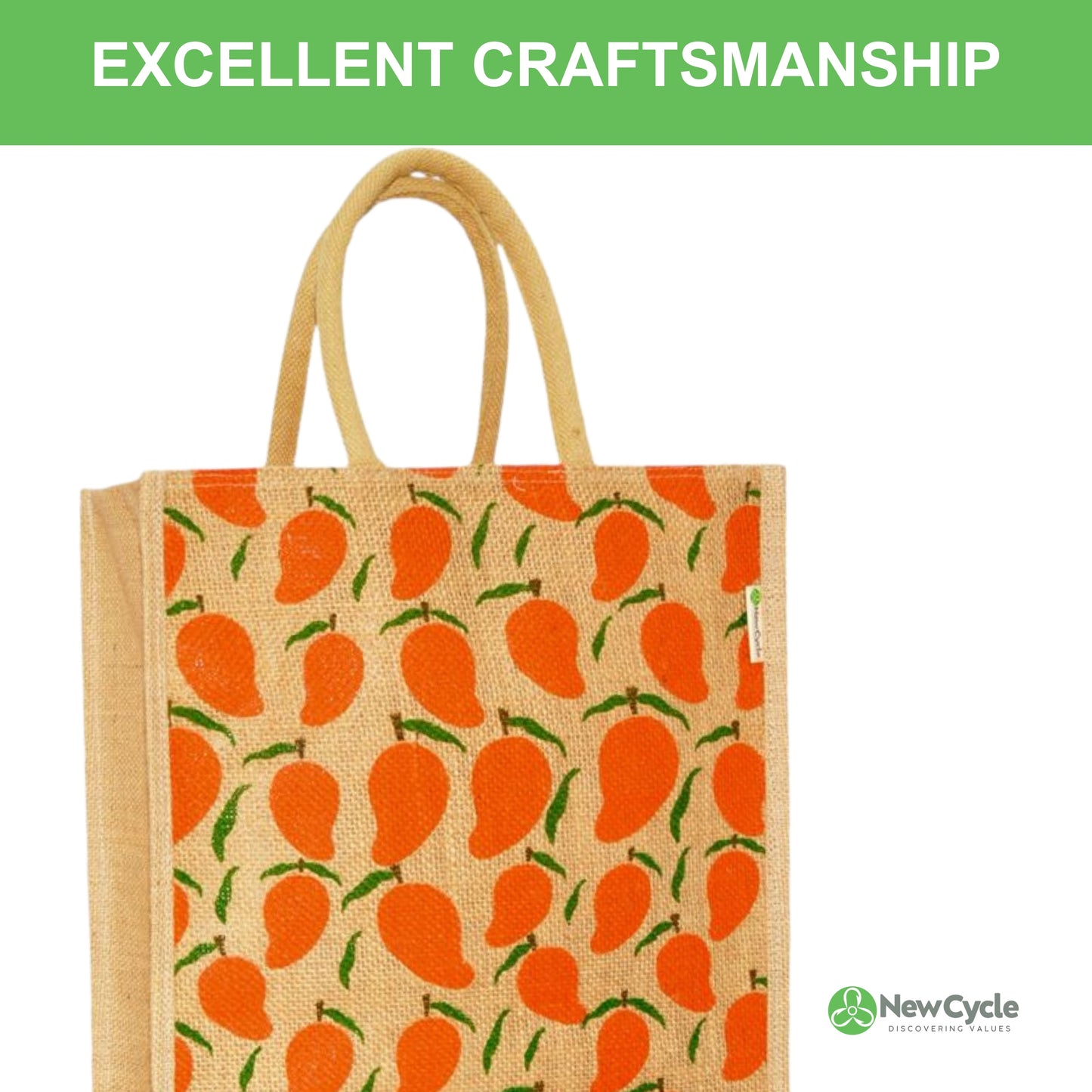 JUTE BAG MEDIUM - MANGO SEASON